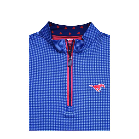 SMU Mustangs Women's Texas Trim Shepherd PrestigeZip Pullover