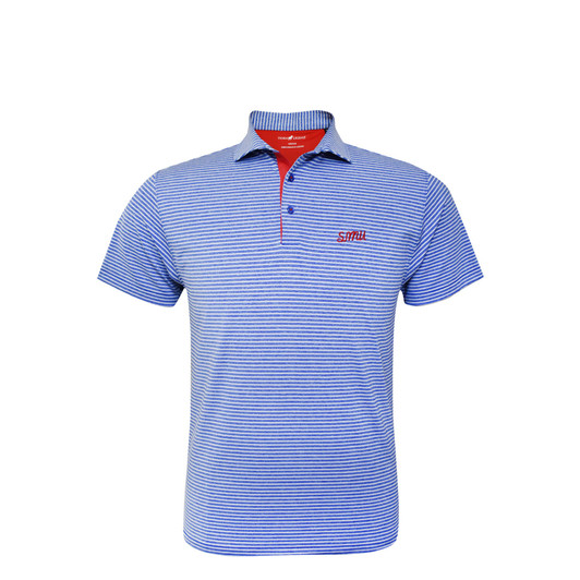 SMU Script Heather Stripe Performance Polo SMU Script Heather Stripe Performance Polo