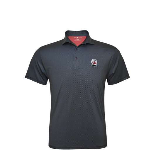 South Carolina Gamecocks Black Dot Polo