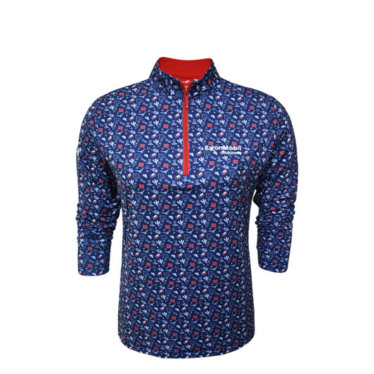 HL1182QW-NAVY-RED-WHITE Exxon Mobile