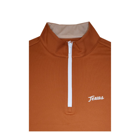 Texas Longhorns Script Particolored Collar Micro Fleece Performance Vest