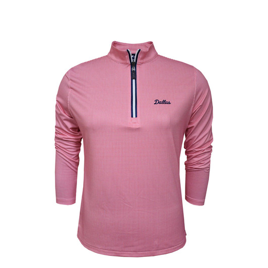 SMU Dallas Women's Red Shepherd PrestigeZip Pullover