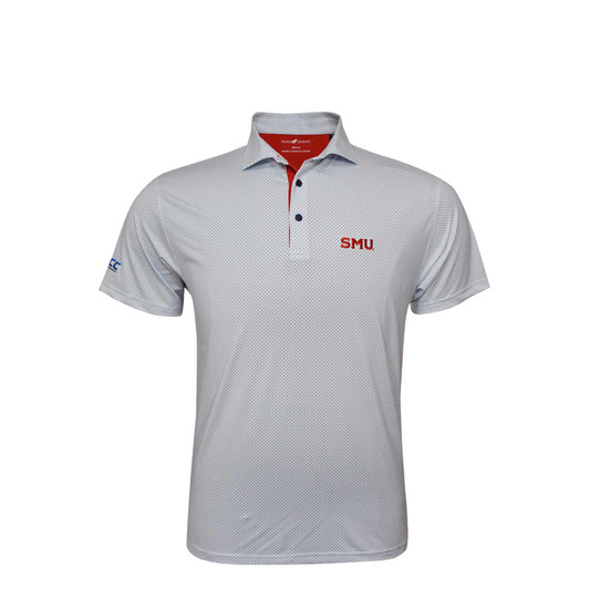 SMU ACC White Checkers Polo SMU ACC White Checkers Polo
