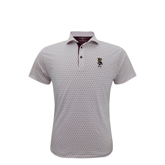 Mississippi State Vintage Walking Bully Print Polo