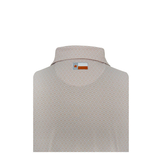 Texas Longhorns Vintage Bevo TX Flag Aztec Polo Texas Longhorns Vintage Bevo TX Flag Aztec Polo