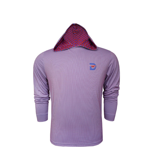 SMU Mustangs Red and Blue Custom Trim Shepherd Youth Hoodie