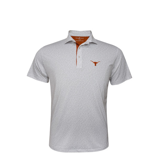Texas Longhorns White State Inspired Jigsaw TX Flag Polo