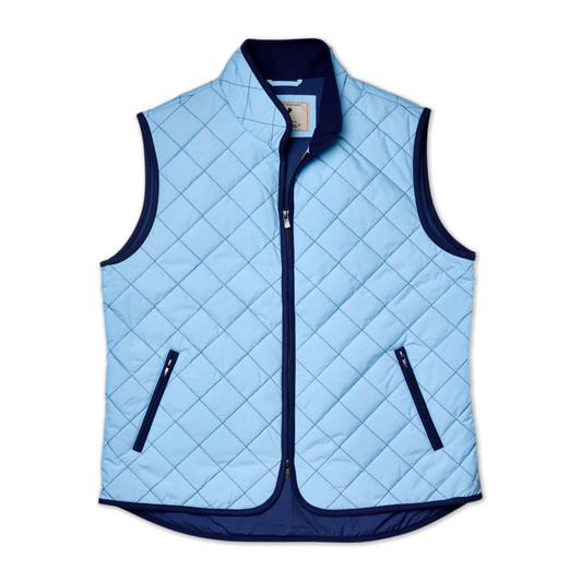 Pipeline Quilted Vest - Ice Blue