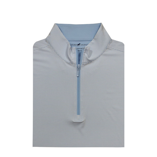 1/24 Stripe Performance Pullover - Light Blue