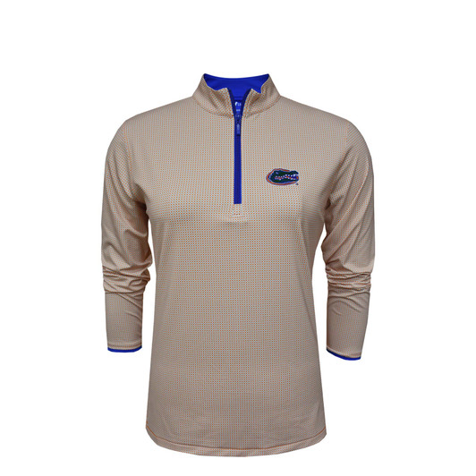 Florida Gators Women's Orange Gingham Pullover