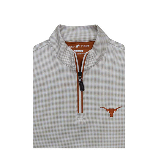 Texas Longhorns Girls White Shepherd PrestigeZip Pullover