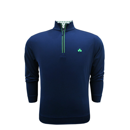 Shamrock Custom Trim Navy Pullover