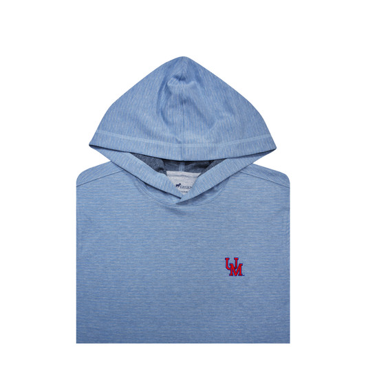 Ole Miss Vintage UM Powder Heathered Stripe Cotton Hoodie Ole Miss Vintage UM Powder Heathered Stripe Cotton Hoodie