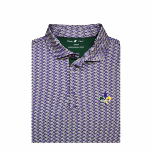 Mardi Gras Ripple Performance Polo