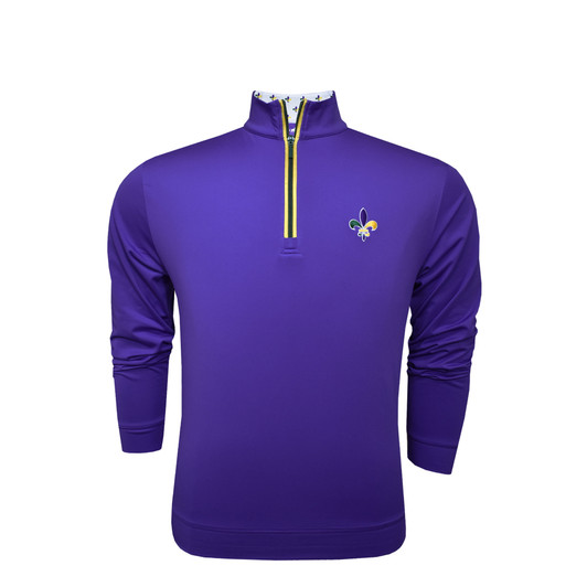 Mardi Gras Purple Custom Trim Pullover Mardi Gras Purple Custom Trim Pullover