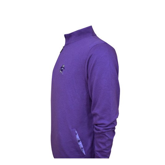 TCU Vintage 1997 Purple Heathered Custom Trim Pullover TCU Vintage 1997 Purple Heathered Custom Trim Pullover