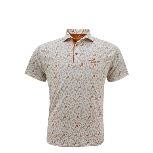 HL1176-WHITE-BURNT ORANGE HORSESHOE BAY RESORT