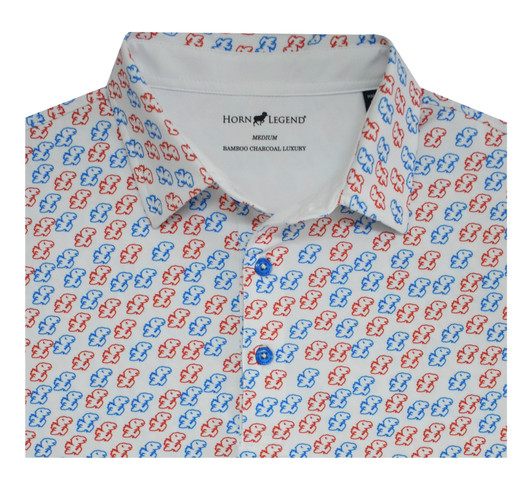 HL1114CD WHITE RED BLUE