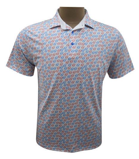 HL1114CD WHITE RED BLUE