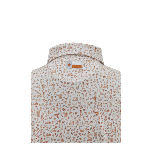 Texas Longhorns Script White Mulligan Polo Texas Longhorns Script White Mulligan Polo