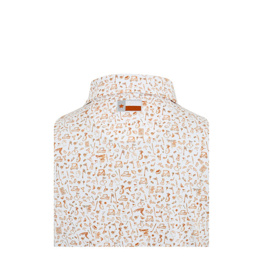 Texas Longhorns Script White Mulligan Polo