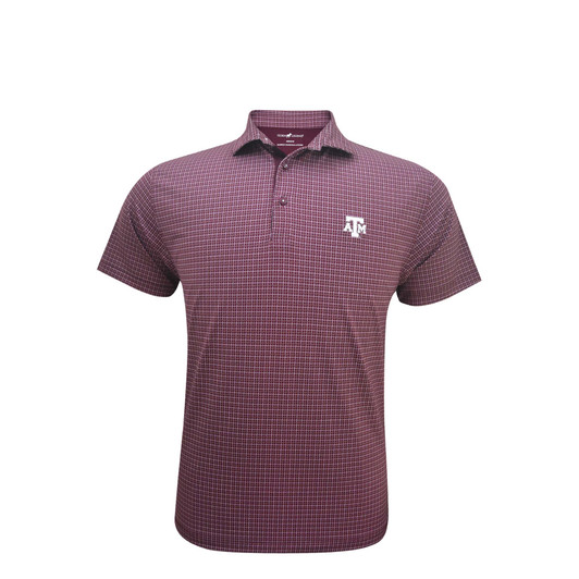 Texas A&M Maroon Wavepane Polo Texas A&M Maroon Wavepane Polo