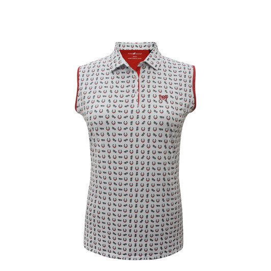 HL1166WSL-WHITE-GREY-RED KENTUCKY DERBY