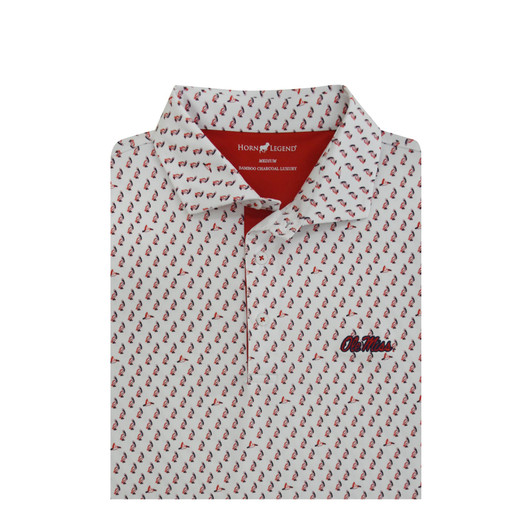 Ole Miss White Pelican Polo Ole Miss White Pelican Polo