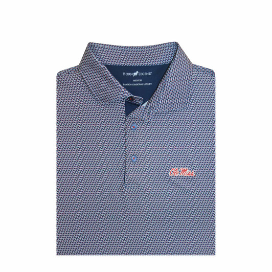 Ole Miss Navy Interlink Polo Ole Miss Navy Interlink Polo
