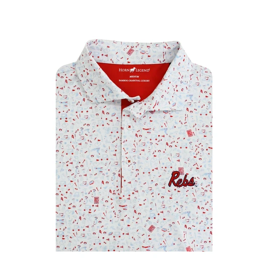 Ole Miss Rebs Script Mulligan Polo