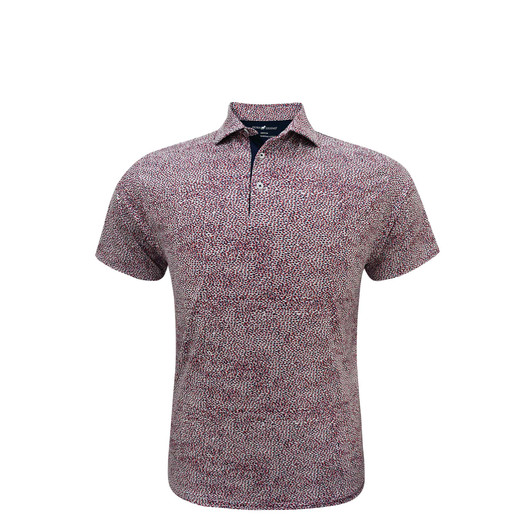 Cheerdrop US Flag Performance Polo - Navy with Red & White