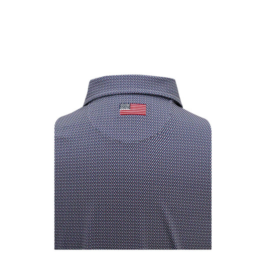 Ripple US Flag Performance Polo - Navy