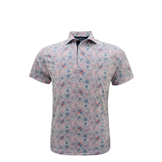 Fireworks US Flag Performance Polo