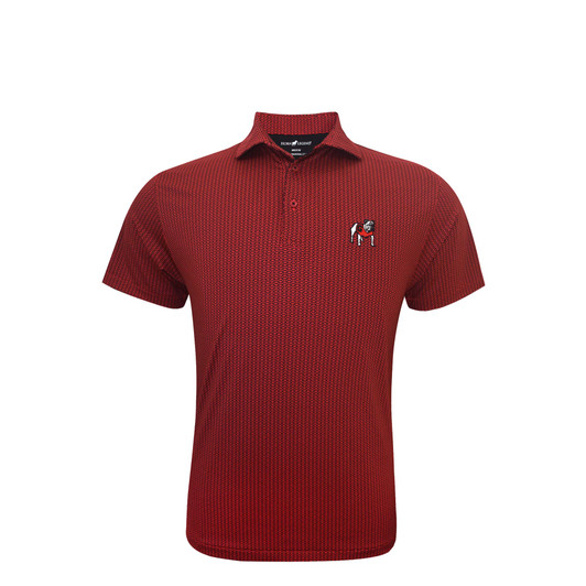 Georgia Standing Bulldog Red Spiral Polo Georgia Standing Bulldog Red Spiral Polo