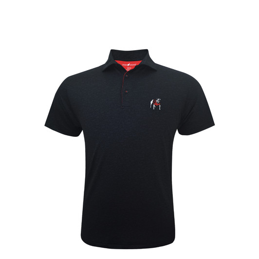 Georgia Standing Bulldog Black Playbook Polo Georgia Standing Bulldog Black Playbook Polo