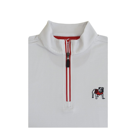 Georgia Bulldogs White Shepherd PrestigeZip Pullover Georgia Bulldogs White Shepherd PrestigeZip Pullover