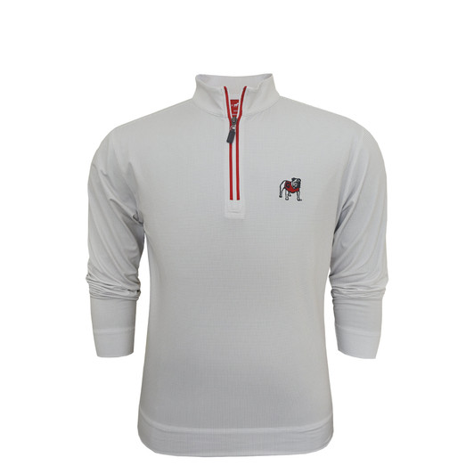 Georgia Bulldogs White Shepherd PrestigeZip Pullover Georgia Bulldogs White Shepherd PrestigeZip Pullover