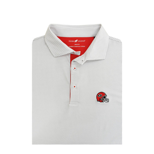 Georgia Bulldogs Helmet Logo White Medallions Polo