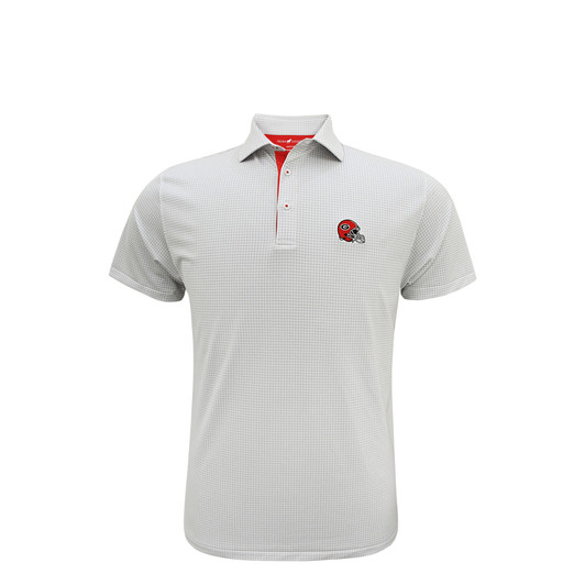Georgia Bulldogs Helmet Logo White Medallions Polo