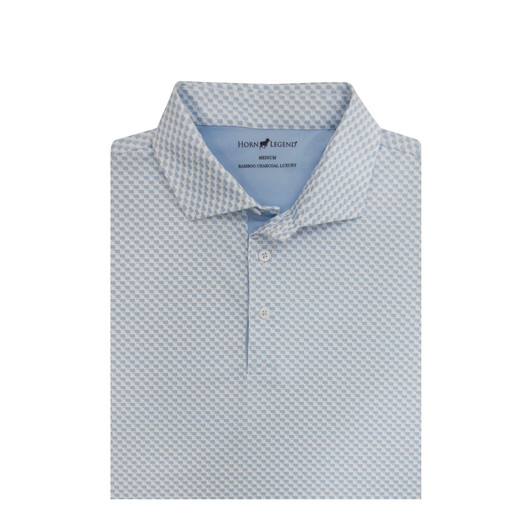 Oklahoma White and Light Blue with Flag Logo Inspired State Polo