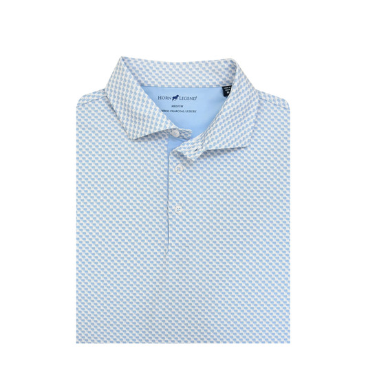 Oklahoma White and Light Blue with Flag Logo Inspired State Polo