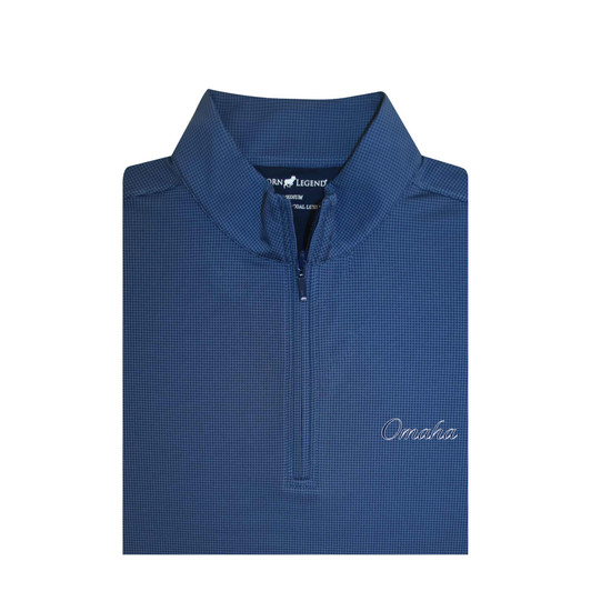 Omaha Script Navy Shepherd Pullover