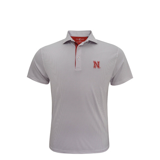 Nebraska Cornhuskers White Checkers Polo Nebraska Cornhuskers White Checkers Polo
