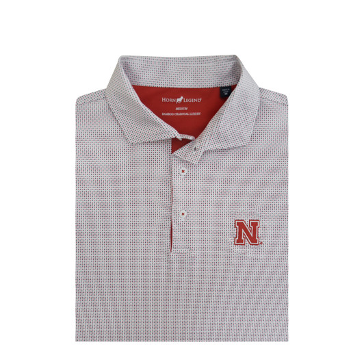 Nebraska Cornhuskers White Checkers Polo Nebraska Cornhuskers White Checkers Polo