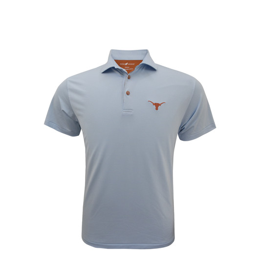 Texas Longhorns Light Blue 1/24 Stripe Performance Polo