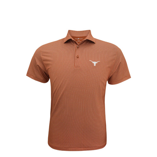 Texas Longhorns Burnt Orange 3/8 Stripe Performance Polo