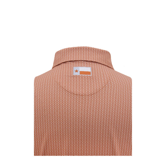 Texas Longhorns Burnt Orange Spiral Polo Texas Longhorns Burnt Orange Spiral Polo