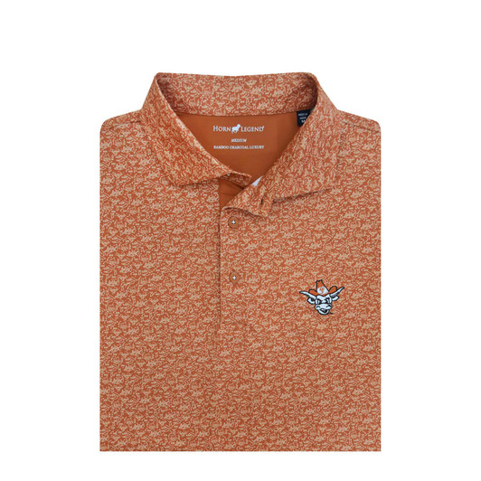 Texas Longhorns Vintage Bevo Burnt Orange Playbook Polo Texas Longhorns Vintage Bevo Burnt Orange Playbook Polo