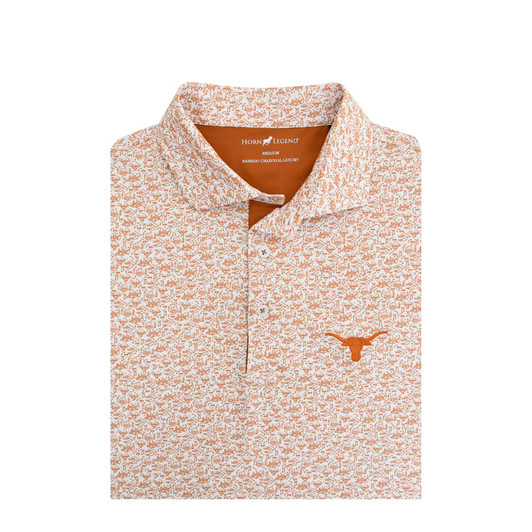 Texas Longhorns White Playbook Polo