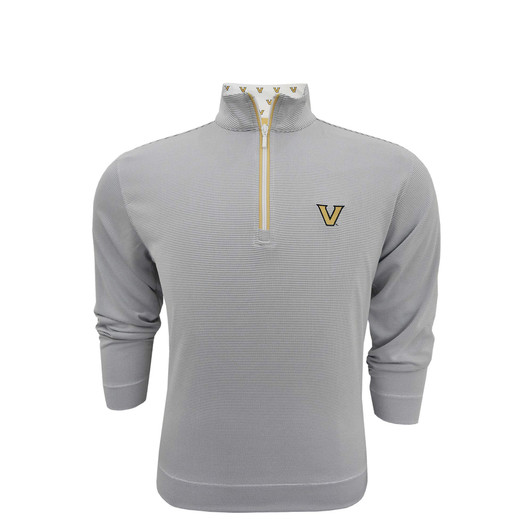 Vanderbilt Commodores Custom Collar Pin Dot Stripe Pullover
